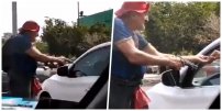 Captan a anciano pidiendo limosna a “voluntaria” y a punta de pistola (VIDEO)